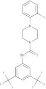 ((3,5-bis(trifluoromethyl)phenyl)amino)(4-(2-fluorophenyl)piperazinyl)methane-1-thione