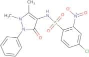 4-(((4-chloro-2-nitrophenyl)sulfonyl)amino)-2,3-dimethyl-1-phenyl-3-pyrazolin-5-one