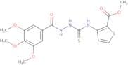 methyl 3-((thioxo(((3,4,5-trimethoxyphenyl)carbonylamino)amino)methyl)amino)thiophene-2-carboxylate