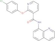 (2-(4-chlorophenoxy)(3-pyridyl))-N-(8-quinolyl)formamide