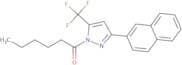 1-(3-(2-naphthyl)-5-(trifluoromethyl)pyrazolyl)hexan-1-one