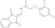 N-(aza(1,3-dioxoindan-2-ylidene)methyl)-2-(2,4-dichlorophenoxy)ethanamide