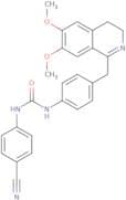 1-(4-((6,7-dimethoxy(3,4-dihydroisoquinolyl))methyl)phenyl)-3-(4-cyanophenyl)urea