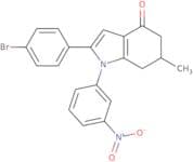 2-(4-bromophenyl)-6-methyl-1-(3-nitrophenyl)-5,6,7-trihydroindol-4-one