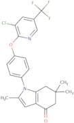 1-(4-(3-chloro-5-(trifluoromethyl)(2-pyridyloxy))phenyl)-2,6,6-trimethyl-5,6,7-trihydroindol-4-one