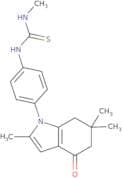 2,6,6-trimethyl-1-(4-(((methylamino)thioxomethyl)amino)phenyl)-5,6,7-trihydroindol-4-one