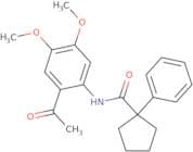 N-(2-acetyl-4,5-dimethoxyphenyl)-1-phenylcyclopentane-1-carboxamide