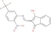 2-(((2-nitro-5-(trifluoromethyl)phenyl)amino)methylene)indane-1,3-dione