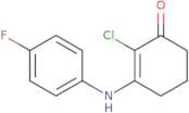 2-chloro-3-((4-fluorophenyl)amino)cyclohex-2-en-1-one