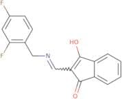 2-((((2,4-difluorophenyl)methyl)amino)methylene)indane-1,3-dione