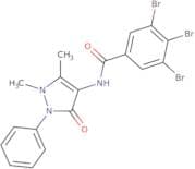 N-(2,3-dimethyl-5-oxo-1-phenyl(3-pyrazolin-4-yl))(3,4,5-tribromophenyl)formamide