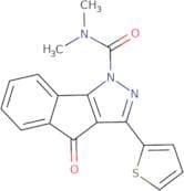 N,N-dimethyl(4-oxo-3-(2-thienyl)indeno[2,3-d]pyrazolyl)formamide
