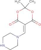 2,2-dimethyl-5-(piperazinylmethylene)-1,3-dioxane-4,6-dione