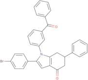 2-(4-bromophenyl)-6-phenyl-1-(3-(phenylcarbonyl)phenyl)-5,6,7-trihydroindol-4-one