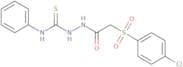 2-((4-chlorophenyl)sulfonyl)-N-(((phenylamino)thioxomethyl)amino)ethanamide