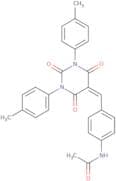 N-(4-((3,5-bis(4-methylphenyl)-2,4,6-trioxo-3,5-diazaperhydroinylidene)methyl)phenyl)ethanamide