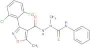 (3-(2,6-dichlorophenyl)-5-methylisoxazol-4-yl)-N-(methyl((phenylamino)thioxomethyl)amino)formamide