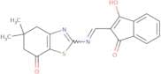 2-(((5,5-dimethyl-7-oxo-4,5,6-trihydrobenzothiazol-2-yl)amino)methylene)indane-1,3-dione