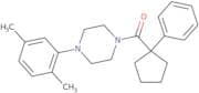 4-(2,5-dimethylphenyl)piperazinyl phenylcyclopentyl ketone