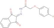 N-(aza(1,3-dioxoindan-2-ylidene)methyl)-2-(4-fluorophenoxy)ethanamide