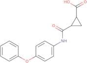 2-(N-(4-phenoxyphenyl)carbamoyl)cyclopropanecarboxylic acid