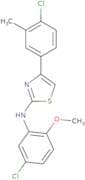 (5-chloro-2-methoxyphenyl)(4-(4-chloro-3-methylphenyl)(2,5-thiazolyl))amine