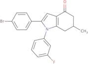 2-(4-bromophenyl)-1-(3-fluorophenyl)-6-methyl-5,6,7-trihydroindol-4-one