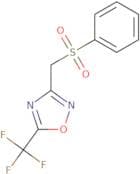 (((4-(trifluoromethyl)-3,2,5-oxadiazolyl)methyl)sulfonyl)benzene
