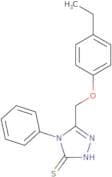3-((4-ethylphenoxy)methyl)-4-phenyl-1,2,4-triazoline-5-thione