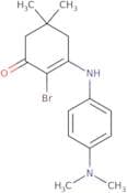 3-((4-(dimethylamino)phenyl)amino)-2-bromo-5,5-dimethylcyclohex-2-en-1-one