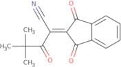 2-(1,3-dioxoindan-2-ylidene)-4,4-dimethyl-3-oxopentanenitrile