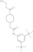ethyl 4-((N-(3,5-bis(trifluoromethyl)phenyl)carbamoyl)methyl)piperazinecarboxylate