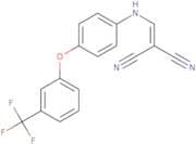 (((4-(3-(trifluoromethyl)phenoxy)phenyl)amino)methylene)methane-1,1-dicarbonitrile