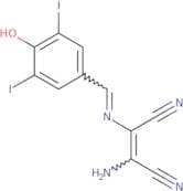 2-amino-1-(1-aza-2-(4-hydroxy-3,5-diiodophenyl)vinyl)ethene-1,2-dicarbonitrile