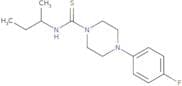(4-(4-fluorophenyl)piperazinyl)((methylpropyl)amino)methane-1-thione