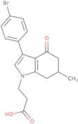 3-(2-(4-bromophenyl)-6-methyl-4-oxo-5,6,7-trihydroindolyl)propanoic acid