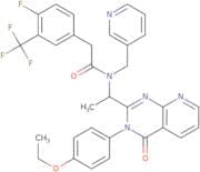 N-[1-[3-(4-Ethoxyphenyl)-3,4-dihydro-4-oxopyrido[2,3-d]pyrimidin-2-yl]ethyl]-4-fluoro-N-(3-pyridin…