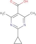 2-Cyclopropyl-4,6-dimethylpyrimidine-5-carboxylic acid