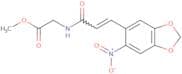 methyl 2-(3-(6-nitrobenzo[3,4-d]1,3-dioxolen-5-yl)prop-2-enoylamino)acetate