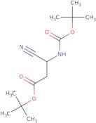 tert-Butyl (3S)-3-{[(tert-butoxy)carbonyl]amino}-3-cyanopropanoate