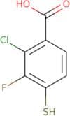 2-Chloro-3-fluoro-4-sulfanylbenzoic acid
