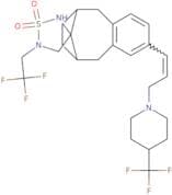 2-(2,2,2-Trifluoroethyl)-5'-[(E)-3-[4-(trifluoromethyl)piperidin-1-yl]prop-1-enyl]spiro[1,2,5-thia…