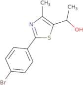 1-[2-(4-Bromophenyl)-4-methyl-1,3-thiazol-5-yl]ethan-1-ol