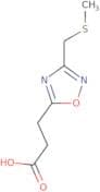 3-{3-[(Methylsulfanyl)methyl]-1,2,4-oxadiazol-5-yl}propanoic acid