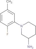 1-(2-Fluoro-5-methylphenyl)piperidin-3-amine