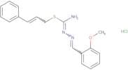(1-aza-2-(2-methoxyphenyl)vinyl)(imino(3-phenylprop-2-enylthio)methyl)amine, hydrochloride