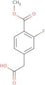 2-[3-Fluoro-4-(methoxycarbonyl)phenyl]acetic acid