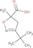 3-tert-Butyl-5-methyl-4,5-dihydro-1,2-oxazole-5-carboxylic acid