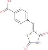 4-[(2,4-Dioxo-1,3-thiazolidin-5-ylidene)methyl]benzoic acid