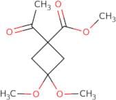 Methyl 1-acetyl-3,3-dimethoxycyclobutane-1-carboxylate